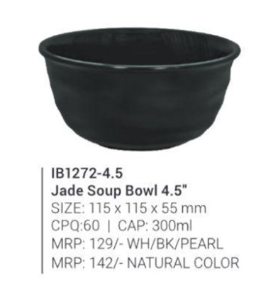 Picture of IB1272 - 4.5" Jade Round Soup Bowl Matte