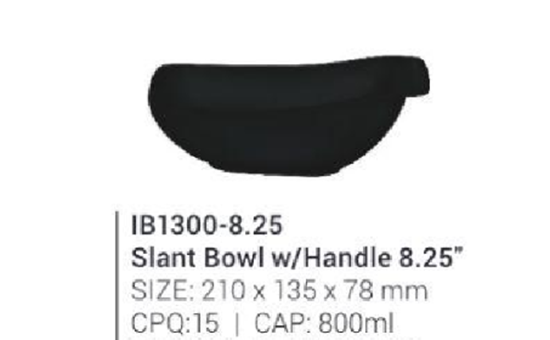 Picture of IB1300-8.25  Slate bowl w/handle 8.25"