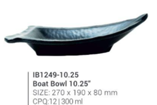Picture of IB1249-1.25 Boat Bowl 10.25"White(MF)_300 ml