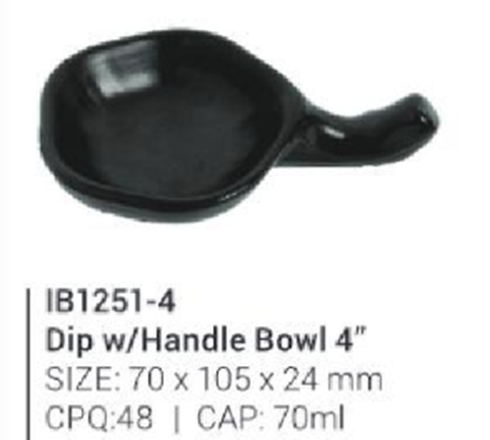 Picture of IB1251-4 Dip W/Handle Bowl 4" Red MR1825(MF)_35 ml