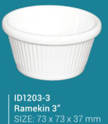 Picture of ID1203-3 Ramikin Bowl 3"Black(MF)