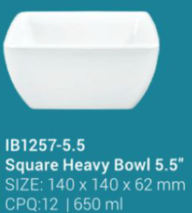 Picture of IB1257-5.5 Square Heavy Bowl 5.5"