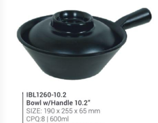 Picture of IBL1260-10.2 Bowl w/handle 10.2" (MF)_600 ml